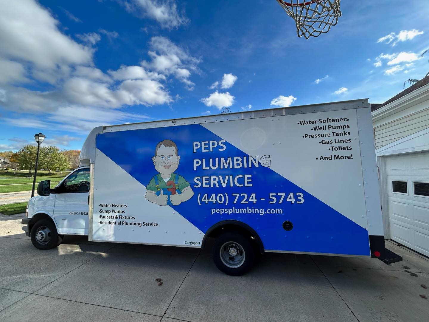 Peps Plumbing Service truck